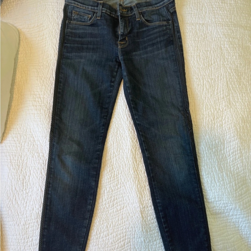Hudson Jeans Women's Racing Stripe Skinny Jeans